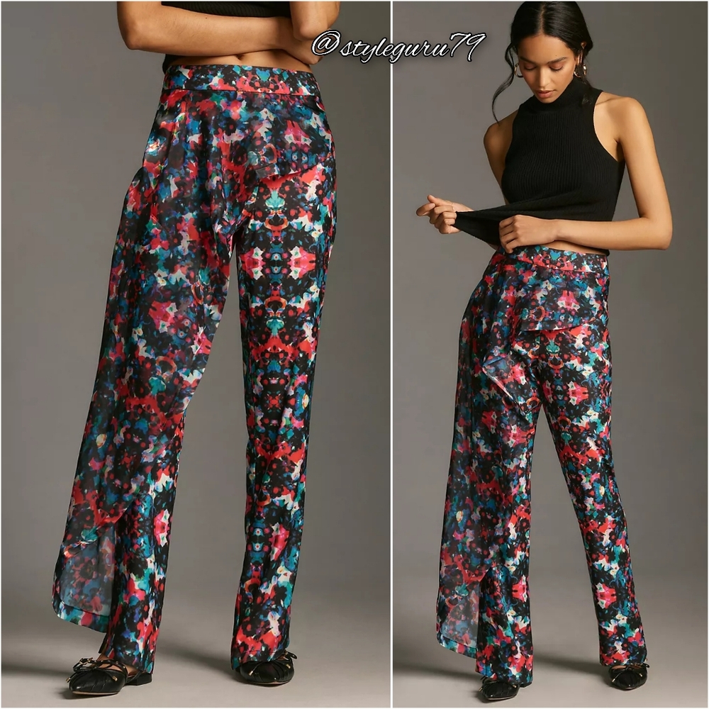 NWT, Anthropologie, House of Perna Angie Floral Pants